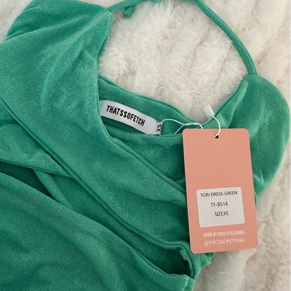 NWT That’s So Fetch Tori Dress in Green Size XS - Picture 7 of 10